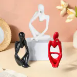 Furnisfox Premium Home Decor showpiece- Set of Three Modern Art Man showpiece for Living Room