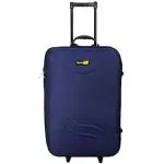 Skyline Navy Blue Polyester Hard Suitcase with 2 Wheel -22 inches-Navy Blue (S-85101-NB )