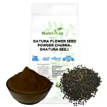 Nutrixia Datura Flower Seed Powder - Dhatura Beej - Beej Dhatura - Purple Angels Trumpet Moonflower Seed 100 Gms
