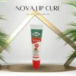 NOVA CREAM Lip Cure for Dry and Chapped Lips | Strawberry Flavour | 10 Grams Each | Pack of 4