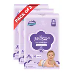 FLEWSTAR 50 PCs Baby Nicker Slim & Comfort Disposable Baby Diapers- Baby Care Diaper Pants-Slim & Comfort Disposable Baby Diapers- Cottony Soft High Absorb Technology-Pack Of 3 (Etra-Large)