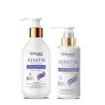 Quemico Professionnel Sulphate Free Keratin Protein Smooth Daily Shampoo and Conditioner Set, 450ml
