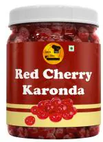SAVIBITE Glazed Candied Cherry | Organic Red Cherries Karonda Cherries ( 250 G )