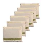 pristu Cotton Saree Bags / Covers for Storage | Big size single (16 x 14 Inches ) with Zip Closure for Clothes Bags and Wardrobe Organizer with Transparent mesh window (6)