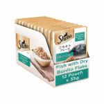 INDIE PET MAKING YOUR PET HAPPIER Sheba Rich Wet Cat Food, Fish With Dry Bonito Flake Flavour, 12 Pouches - 12 x 35 gm