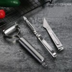 Tallin 3 in 1 Multi-Purpose Stainless Steel Vegetable and Fruit Peeler for Julienne, Slicer & Shredder