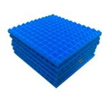 YGM Acoustic Foams Blue Pyramid Soundproofing Studio Acoustic Foam 1X1 - 1 inch ,Set Of 6