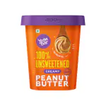 Yogabar 100% Pure Peanut Butter | Creamy & Yummy Unsweetened | Slow Roasted | Non-GMO Premium Peanuts | No Added Sugar - 400gm