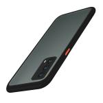 A rtistque Clear Hard Transparent Acrylic Armor Anti-Drop Shockproof TPU Edge Back Cover Case for Realme X7 Pro - Black