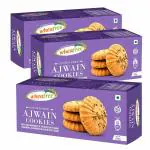 Wheafree Gluten Free Ajwain Cookies - Pack of 3 (200g each) | Lactose Free | No Maida | Multigrain | Sweet & Salty | Delicious, Crispy & Crunchy