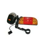 FASTPED Black Plastic 3 In 1 Cycling Bicycle Bike Turn Signal Indicator Brake Tail 7 Led Light Electric Horn