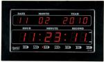 Ajanta Black Digital Standard Wall Clock with Glass (32 x 20 cm) OLC-307