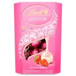 Lindt Lindor Strawberries And Cream Chocolate Truffles, 200 Gm - Imported from USA