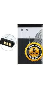 Mobcrown Original BL5C BL-5C Battery for Nokia N70 - (1020mAh) -(6 Month Warranty) Style Name: BL-5C - Battery