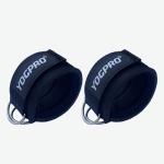 Yogpro Unisex Stylish Ankle Straps with Metal D-Rings for Cable Machine, Kickbacks and Glutes Workouts, Adjustable Ankle Straps, Curls & Hip Abductors with Padded Neoprene Support