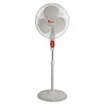 Khaitan Magma 400 MM Pedestal Fan Hi Speed for Home HighAir Delivery 3-Speed Control Telescopic Arrangement 2-Yr Warranty White