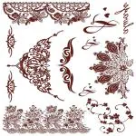 Simply Inked Necklace Henna Temporary Tattoo Designer Tattoo for All