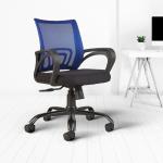 Cellbell Zenith C107 Medium-Back Mesh Office/Study Chair - Blue