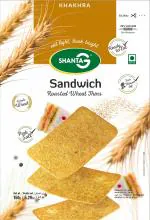 Shanta-G Sandwich Khakhra | Indian Snacks | Ready to eat snacks | 150 Gms | Pack Of 10