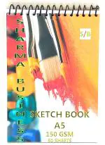 SHARMA BUSINESS Artists Sketchbook Wiro Bound A5 Size For Drawing Painting Sketching Size 21x15 cm