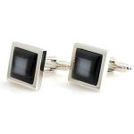 PELUCHE Black Cat'S Eye Stone Cufflinks For Men