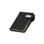 COI Black Pocket Journal | Hourly Notes Planner | Diary with Magnetic Lock Best for School, Office & Home with Pen