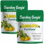 Garden Genie Lemon Plant Fertilizer for Lemon Plants 1.6 Kg (2 Bags of 800g) | Organic Fertilizer for Growing & Fruiting Lemons in Home Garden, Powder