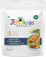 7 chakras Organic True Srilankan Ceylon Cinnemon Sticks 200 gm whole dalchini Patta (200 g)