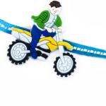 Tamirha Cute Motor Bike Racer Motif Kids Rakhi