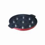 MACclite Aluminium Die Cast Non Stick Alpha Thermal Base Appam,Panniyarkal,Appam Patra,Appam Pan,Panniyaram Pan,Appe Pan,Kuzhi Paniyaram,Mini Idli Appam,Pan Cup Cake,9 Pits,Cavity,Kulis Without Handle, Assorted Colour, Gas Stove Compatible Only