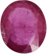 Chopra Gems 6 Ratti Crystal Ruby Manik Stone - 5 cm