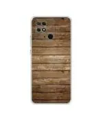 Casotec Wood Design Printed Silicon Soft TPU Back Case Cover for Mi Redmi 10 4G