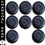 Badahair Activated Charcoal Natural Hand Made Soap, 100 G (Pack Of 8)