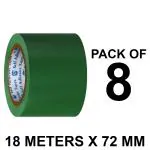 VCR Green Floor Marking Tape - 18 Meters in Length 72mm / 03