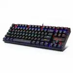 Redragon Kumara K552 Rainbow LED Backlit TKL Ten Key Less Mechanical Wired Gaming Keyboard Without Numlock Keys (Black)