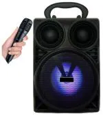 MUSIFY NEW BRAND WS-402 Wireless Speaker Led Disco Light subwoofer Sound System with DJ Light Carry Handle-Travel Speaker Support Bluetooth, FM Radio, USB, Micro SD Card Reader, AUX with [Free Mic] 15 W, 4