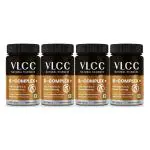 VLCC Natural Sciences B-complex+ With Vitamins & Panax Ginsing to Provide Energy and Improve Nervous System, Metabolism, & Immunity 60 Tablets (Pack of 4)