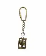KALARAMBH Ship Rope Pulley Keychain Gargadi Brass For Handicraft Art By BHARATHAAT