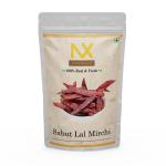 Natrixeed Quality SABUT LAL MIRCH 100GM - Khadi Mirchi| Dried Red Chilli Whole