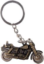 Blue Aura Parrk Brown Metal Bullet Bike Key Chain