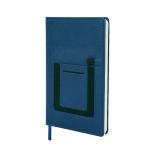 Doodle PU Leather Hard Bound A5 Executive 2023 Diary With Mobile Holder And Pen Loop, 192 Ruled Pages (Edgemont Blue)