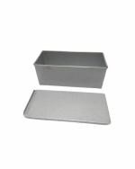 Bakers Pardise Galvanized Aluminium Coated Bread Loaf Mould Size 21 x 10 x 9cm Sliver Grey Pack of 1