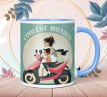 NH10 DESIGNS Coolest Mother Printed Coffee Mug Written Mug Birthday Gift for Mother in Law Mother's Day Mug Gift for Mother Maa Mom MATA Ji (Tea Coffee Mug- 350 ML) (MOMTNY3TM 11)