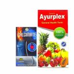 Herbshd 450ml AYURPLEX tonic & CALCIMATE 50capsule (combo pack )