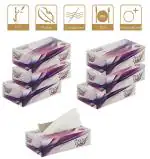 Mist Ultra Soft White 2 Ply Face Tissue Napkin Paper - 100 Pulls (Pack of 6 Box) - Purple