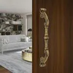 FAST Dhanush Brass Antique 300mm Hole To Hole Or 12 Inch Main Door Handle For Wooden & Glass Door