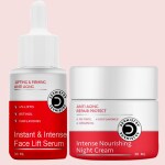 Dermistry Instant & Intense 4% Liftis Face Serum Lifting Tightening Skin Firming and Anti Aging Retinol Hyaluronic Fine Lines Wrinkles Repair Protect Moisturizer Night Cream Men & Women