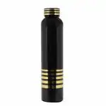 MIXCART Fridge Black Golden Water Bottle,Home Water Bottle(Black Golden Water Bottle Pack Of 1,1L)