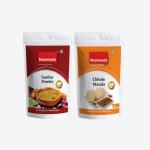 Mummaas Sambar Masala and Chhole Powder for Delicious and Mouthwatering Taste 100gm x 10(Pack of 10)