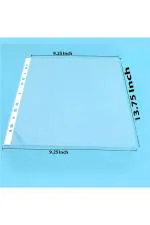 Tulman Transparent FS Size 150 Micron Document Sleeves Sheet Protectors (Pack of 50)